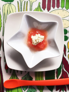 離乳食 中期~甘いトマトとトロトロ豆腐-レシピのメイン写真
