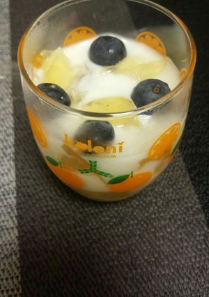 りんご寒天のヨーグルトパフェ♪-レシピのメイン写真