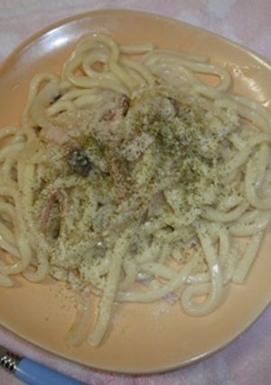さっぱりクリームソースうどん-レシピのメイン写真