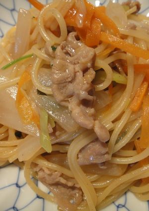 豚肉ハニーうまうまパスタ-レシピのメイン写真