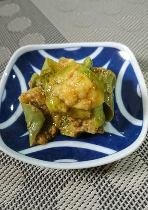 レンジで簡単1品☆茄子の胡麻ポン酢和え-レシピのメイン写真
