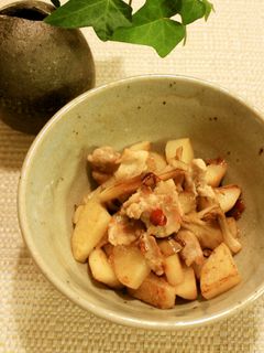 山芋とエリンギと豚肉の炒め物-レシピのメイン写真