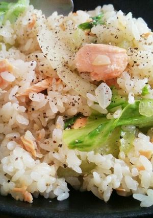 鮭★レタス☆レモン★ペッパー☆チャーハン-レシピのメイン写真