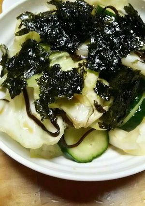 ヘルシーきゅうりとキャベツの塩昆布-レシピのメイン写真