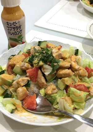 旦那ダイエット！簡単コブサラダごはん-レシピのメイン写真