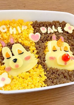 キャラ弁♡チップとデール＾＾-レシピのメイン写真