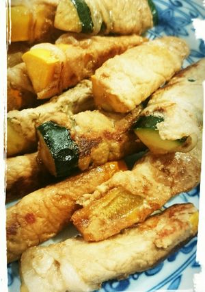 ズッキーニの甘辛豚肉巻き！-レシピのメイン写真