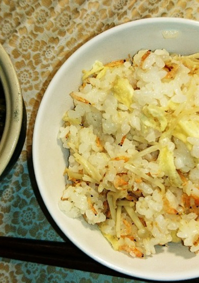 【和】えのき茸と油揚げの炊き込みご飯-レシピのメイン写真