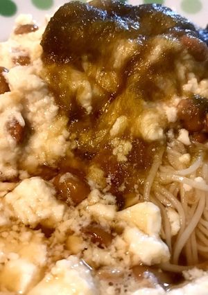 納豆腐ぶっかけ素麺-レシピのメイン写真