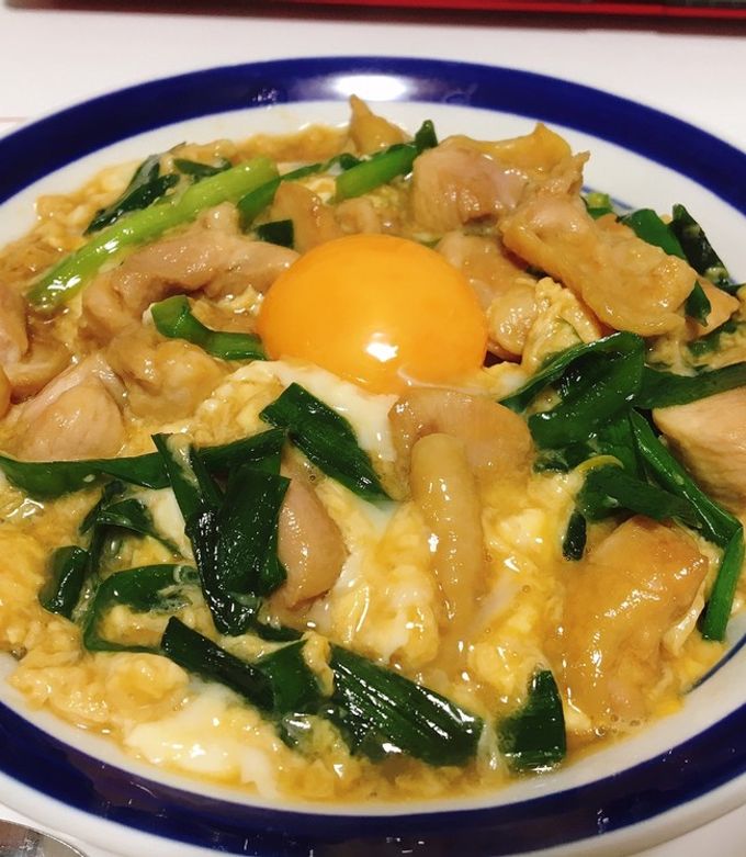 ニラで作る！親子丼-レシピのメイン写真