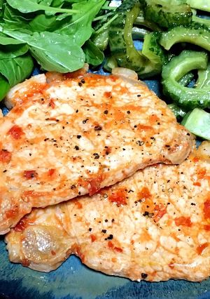 豚ロース ステーキの マッサソース漬-レシピのメイン写真
