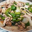 豚肉と余り野菜の梅じそ炒め☆彡.。