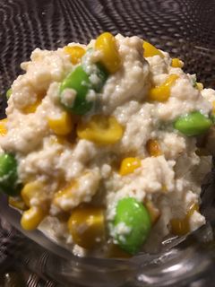 とうもろこしと枝豆の白和え-レシピのメイン写真