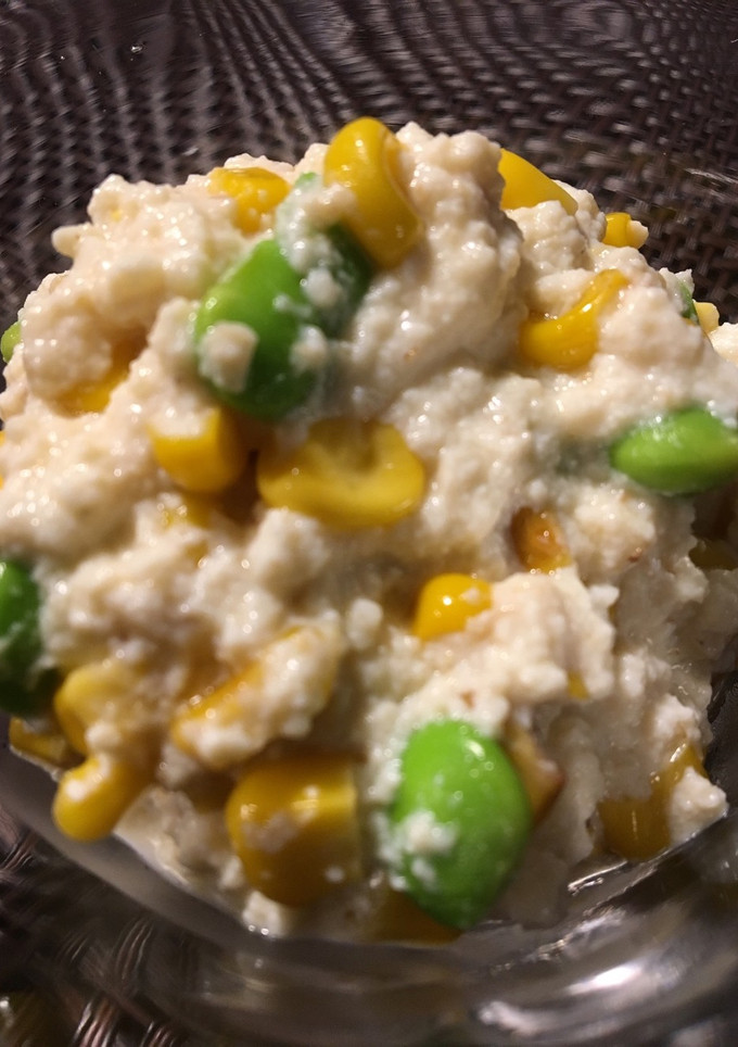 とうもろこしと枝豆の白和え-レシピのメイン写真