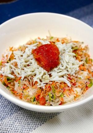簡単！釜揚げしらすと明太子茶漬け-レシピのメイン写真