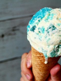 簡単!ブルーハワイソーダ・マーブルアイス-レシピのメイン写真