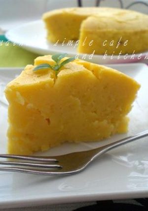 ノンバター・ベイクド薩摩芋（南瓜）ケーキ-レシピのメイン写真