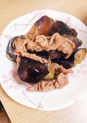 茄子と豚肉の醤油だれ炒め-レシピのメイン写真
