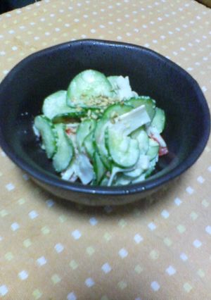 きゅうりとカニ棒のささっとサラダ♪-レシピのメイン写真