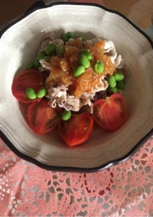 夏バテ解消！豚しゃぶサラダ-レシピのメイン写真
