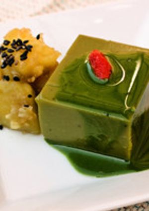 甘酒と抹茶の冷たいスイーツ！抹茶糀ムース-レシピのメイン写真