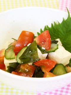 豆腐とトマトの中華サラダ-レシピのメイン写真