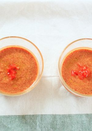 暑さ対策！トマトと大豆の冷製ポタージュ-レシピのメイン写真