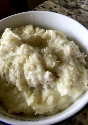 鶏肉と金糸瓜のクリームソース和え-レシピのメイン写真