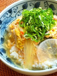鶏ササミと野菜のヘルシースープご飯-レシピのメイン写真