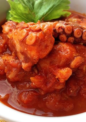 圧力鍋で超やわらか♡たこのトマト煮-レシピのメイン写真