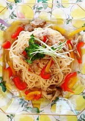 夏バテ解消☆冷製スープパスタ-レシピのメイン写真
