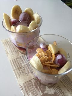 簡単っす!こどもが作れるぶどうパフェ-レシピのメイン写真