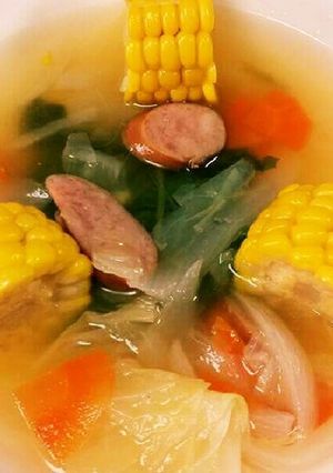 サムライ特製コーン入り野菜冷製スープ❤-レシピのメイン写真