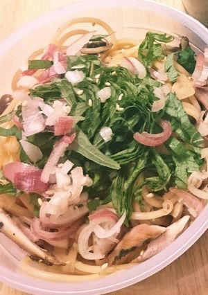 覚書用★めざしの和風薬味パスタ-レシピのメイン写真