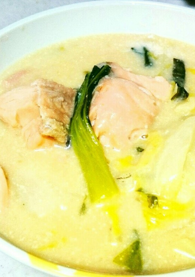 白菜と鮭の中華クリーム煮♥味噌風味☆簡単-レシピのメイン写真