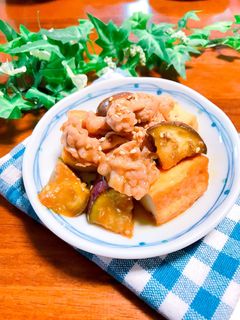茄子と厚揚げ♡豚肉のさっぱり炒め-レシピのメイン写真