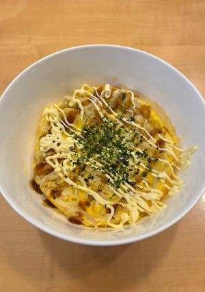 レンジで簡単！お好み焼き風もやし卵-レシピのメイン写真