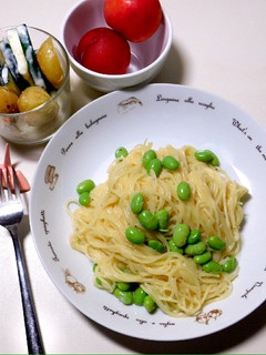 枝豆クリームパスタ-レシピのメイン写真