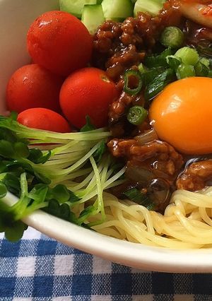 ピリ辛 肉味噌 冷麺-レシピのメイン写真
