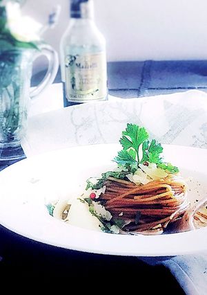 バルサミコ酢と醤油の無国籍スパゲティ-レシピのメイン写真