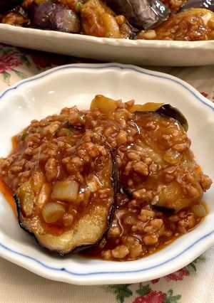 お肉たっぷり!がっつり麻婆茄子-レシピのメイン写真