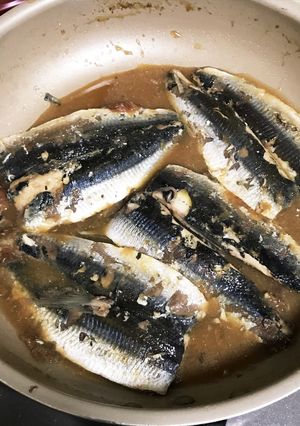 フライパンで簡単いわしの梅煮-レシピのメイン写真