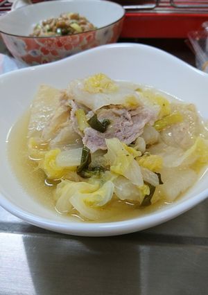豚肉と白菜のミルフィーユコンソメスープ-レシピのメイン写真
