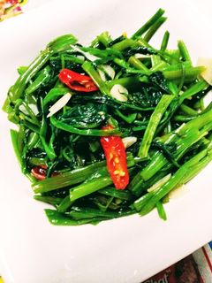 早うま!簡単台湾の炒空芯菜-レシピのメイン写真