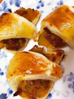 かぼちゃとベーコンの☆塩味お食事パイ-レシピのメイン写真