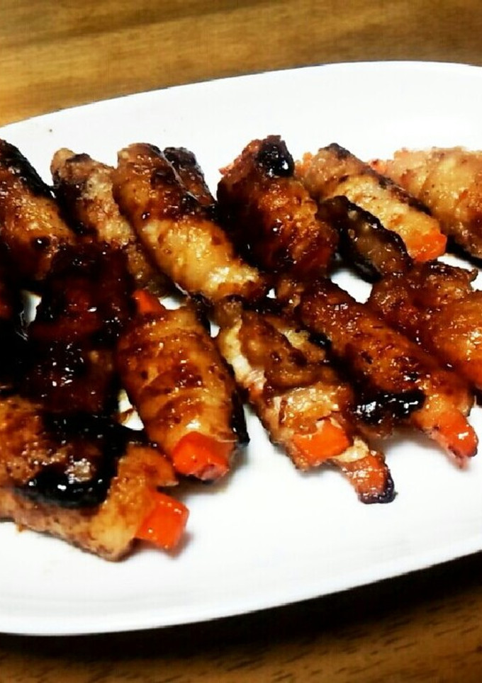 焼肉のタレで簡単人参の肉巻き☆-レシピのメイン写真