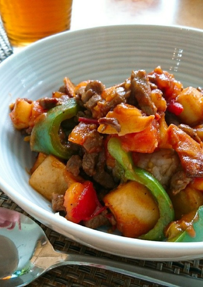 牛肉とトマトの甘辛炒め-レシピのメイン写真