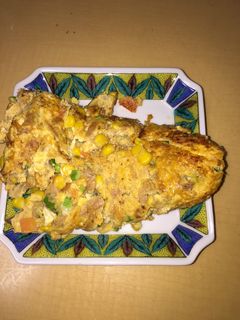 ツナと野菜の和風オムレツ-レシピのメイン写真