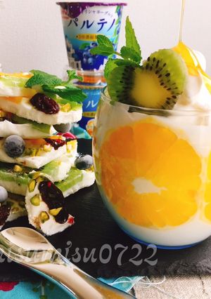 ヨーグルトだけパフェ風ダイエットデザート-レシピのメイン写真