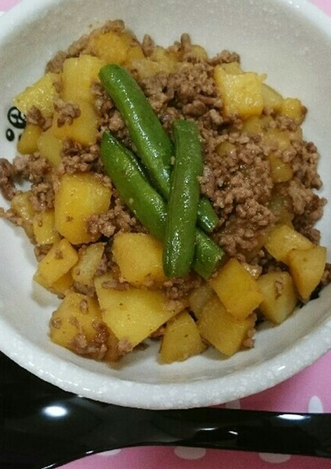 ☆母のジャガイモと挽き肉の炒め煮☆-レシピのメイン写真
